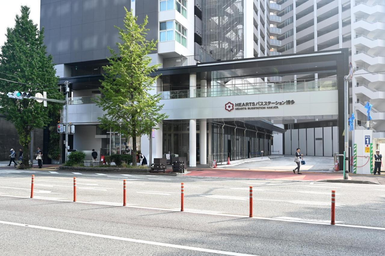 Hearts Capsule Hotel & Spa Hakata Фукуока Екстер'єр фото